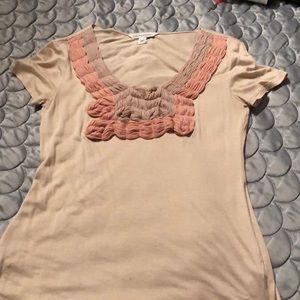 Banana republic ruffle top XS